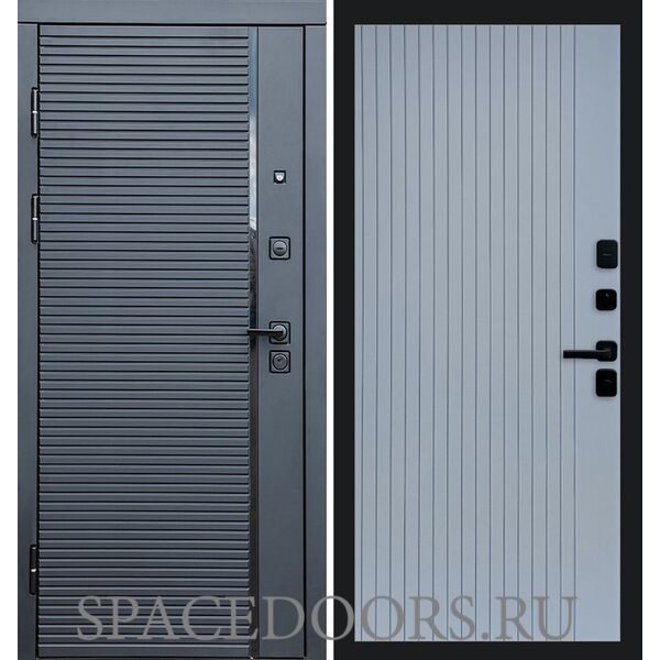 Дверь Termo-door Black line Flat Grey софт