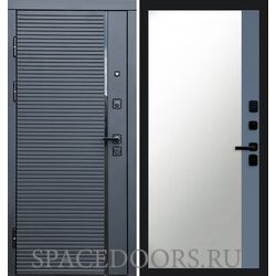 Дверь Termo-door Black line Зеркало фацет Grey софт