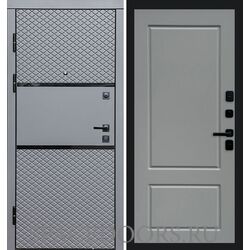 Дверь Termo-door Fusion black Марсель Grey софт