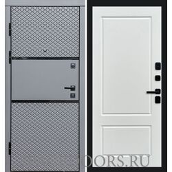 Дверь Termo-door Fusion black Марсель Белый софт