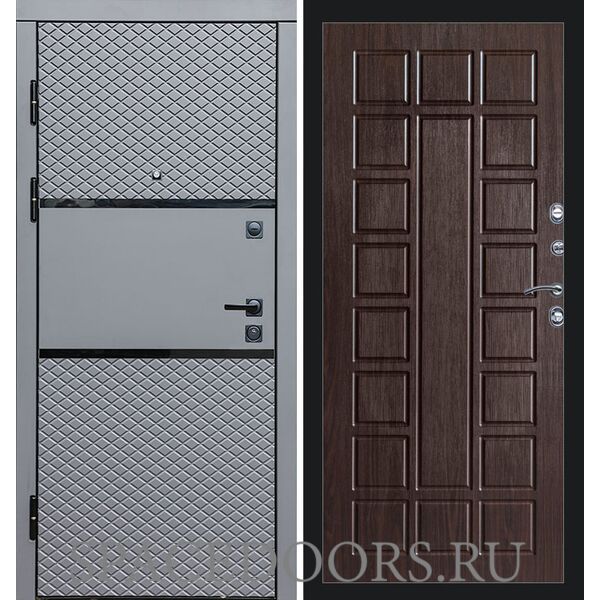 Дверь Termo-door Fusion black Престиж венге