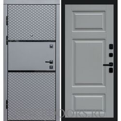 Дверь Termo-door Fusion black Лион Grey софт