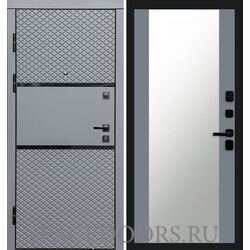 Дверь Termo-door Fusion black 27 зеркало Grey Софт