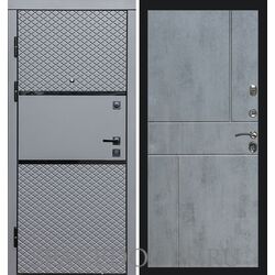 Дверь Termo-door Fusion black Горизонт бетон темный