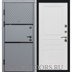 Дверь Termo-door Fusion black Классика белое дерево