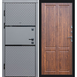 Дверь Termo-door Fusion black Орех стандарт