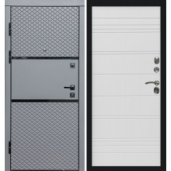 Дверь Termo-door Fusion black White line