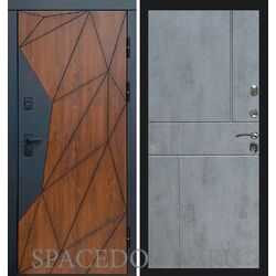 Дверь Termo-door Геометрия Горизонт бетон темный