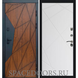 Дверь Termo-door Геометрия Лучи белый