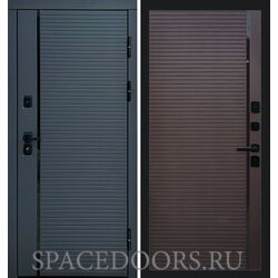 Дверь Termo-door Графит Line porte Шоколад