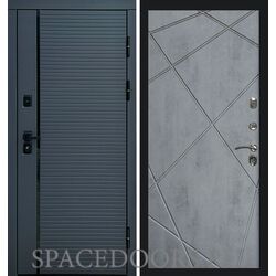 Дверь Termo-door Графит Line Лучи бетон темный