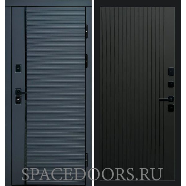 Дверь Termo-door Графит Line Flat Черный кварц