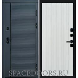 Дверь Termo-door Графит Line Flat Белый софт