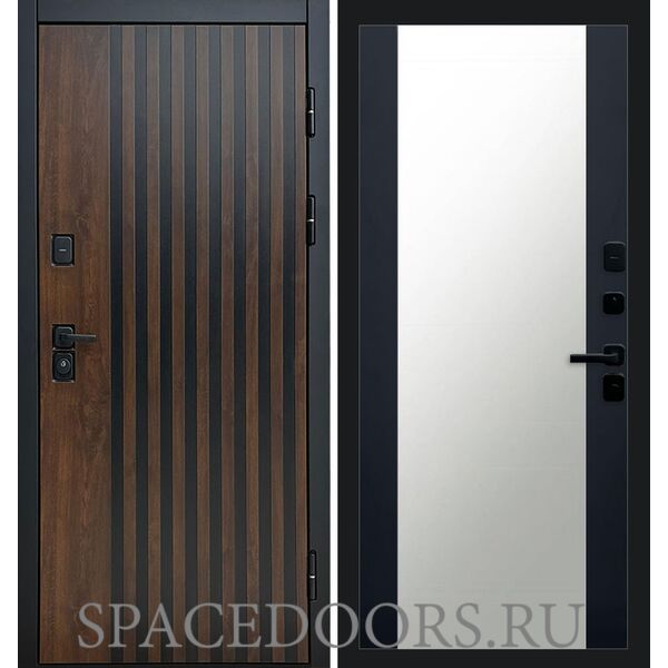 Дверь Termo-door Кантри 27 зеркало Черный кварц