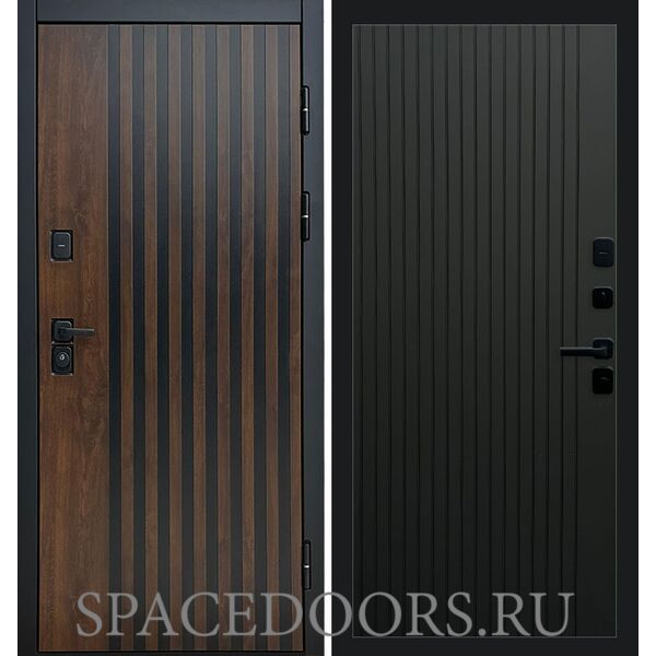 Дверь Termo-door Кантри Flat Черный кварц