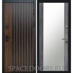 Дверь Termo-door Кантри Зеркало темный бетон