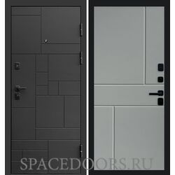 Дверь Termo-door Квадро Горизонт Grey софт