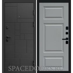 Дверь Termo-door Квадро Лион Grey софт