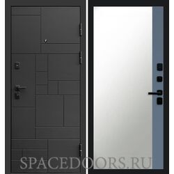 Дверь Termo-door Квадро Зеркало фацет Grey софт