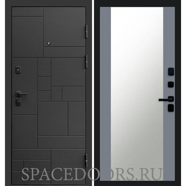 Дверь Termo-door Квадро 27 зеркало Grey Софт