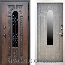 Дверь Termo-door Лацио Дуб бетон светлый белый короб