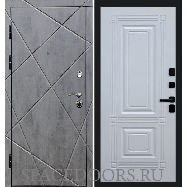 Дверь Termo-door Лучи бетон Мадрид Белый софт