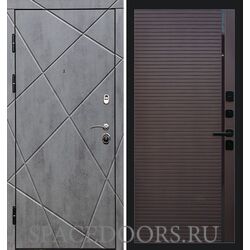 Дверь Termo-door Лучи бетон porte Шоколад