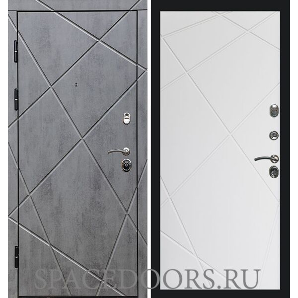 Дверь Termo-door Лучи бетон Лучи белый