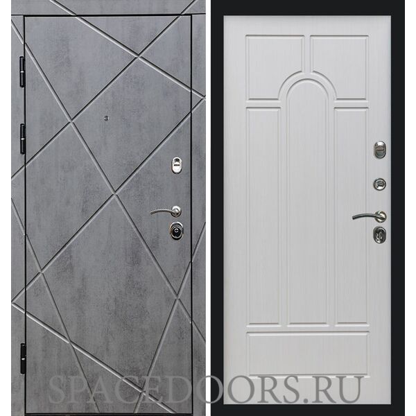 Дверь Termo-door Лучи бетон Арка лиственница