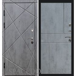 Дверь Termo-door Лучи бетон Горизонт бетон темный