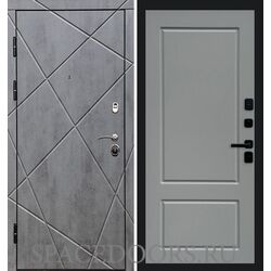 Дверь Termo-door Лучи бетон Марсель Grey софт
