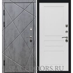 Дверь Termo-door Лучи бетон Классика лиственница