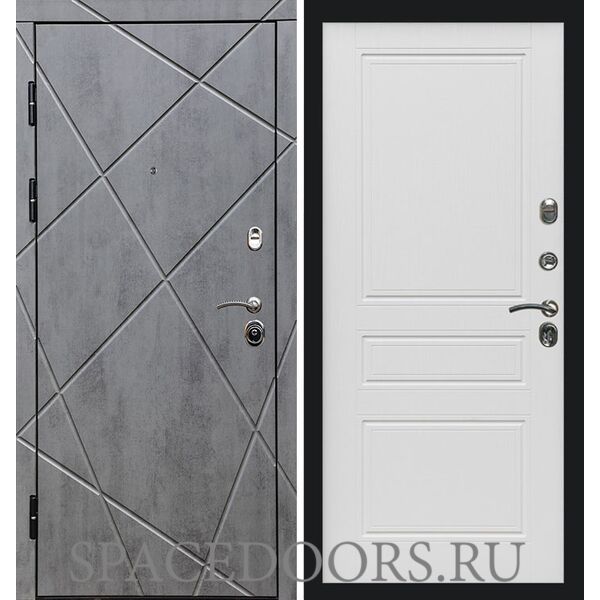 Дверь Termo-door Лучи бетон Классика лиственница