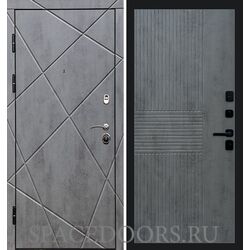 Дверь Termo-door Лучи бетон Мастино Бетон темный