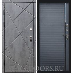 Дверь Termo-door Лучи бетон Porte black