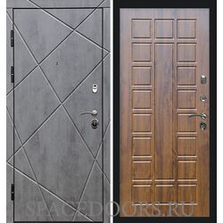 Дверь Termo-door Лучи бетон Престиж дуб