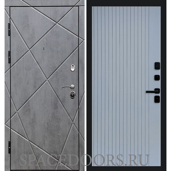 Дверь Termo-door Лучи бетон Flat Grey софт