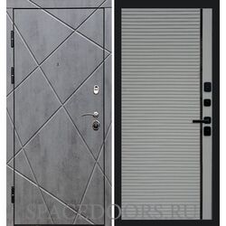 Дверь Termo-door Лучи бетон Porte Grey софт
