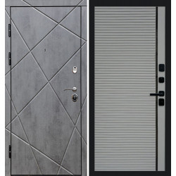 Дверь Termo-door Лучи бетон Porte Grey софт