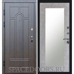 Дверь Termo-door Модена венге Зеркало триумф бетон светлый