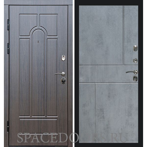 Дверь Termo-door Модена венге Горизонт бетон темный