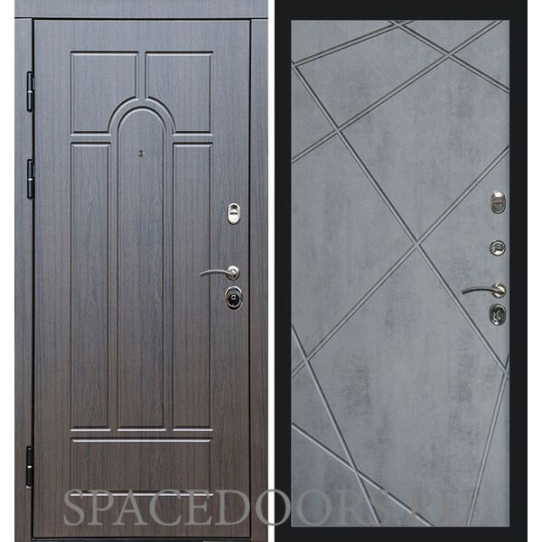 Дверь Termo-door Модена венге Лучи бетон темный