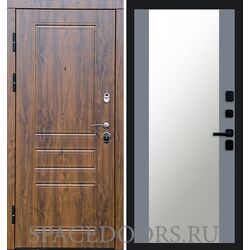Дверь Termo-door Орегон дуб 27 зеркало Grey Софт