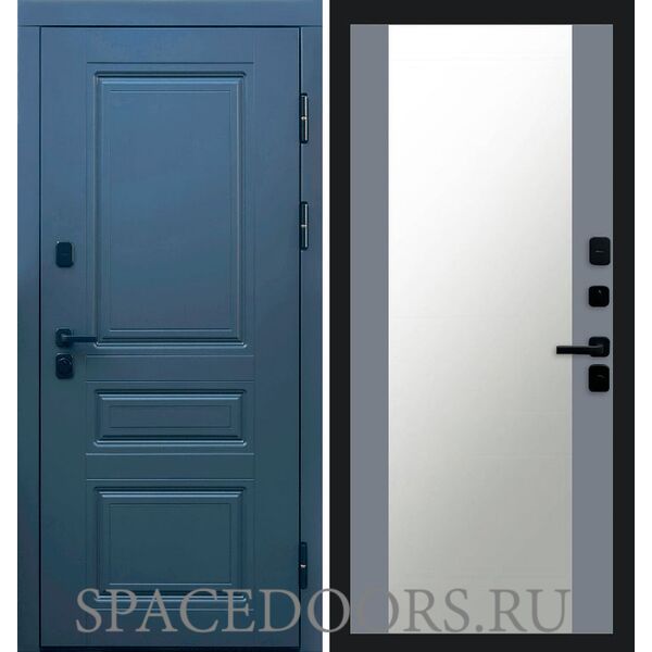 Дверь Termo-door Орегон графит 27 зеркало Grey Софт