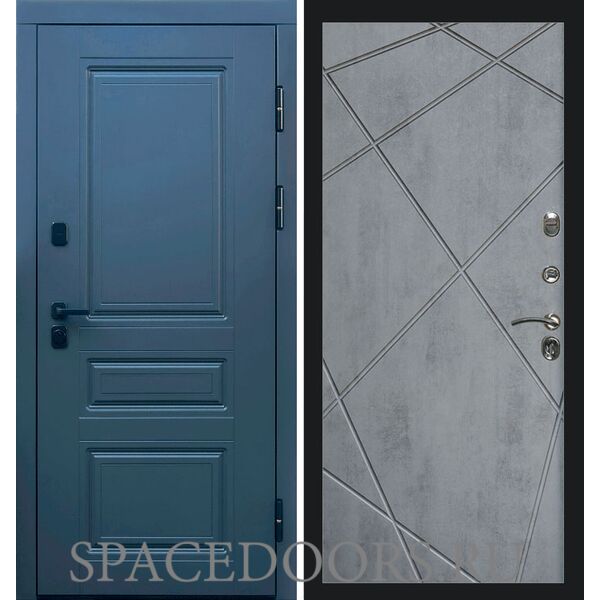 Дверь Termo-door Орегон графит Лучи бетон темный