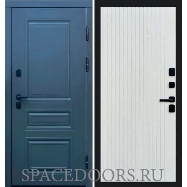 Дверь Termo-door Орегон графит Flat Белый софт