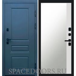 Дверь Termo-door Орегон графит Зеркало фацет Белый софт