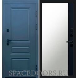 Дверь Termo-door Орегон графит Зеркало фацет Черный кварц