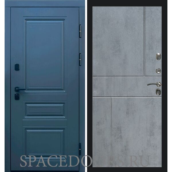 Дверь Termo-door Орегон графит Горизонт бетон темный
