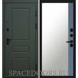 Дверь Termo-door Орегон Грин Зеркало фацет Grey софт